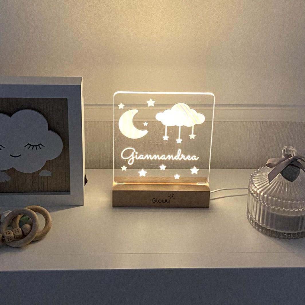 Glowy™ Natlampe - Måne og himmel