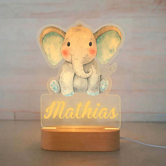 Premium Glowy™ Natlampe - Elefant